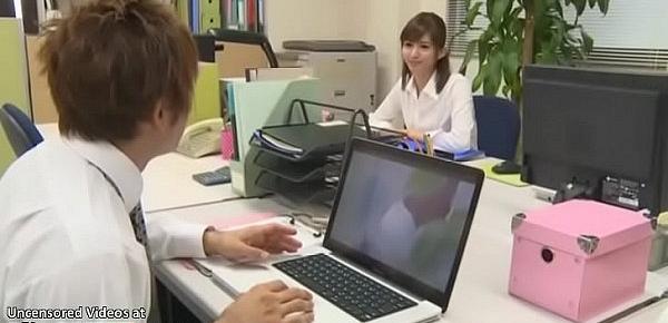  Japanese secretary filmed by pervert co worker